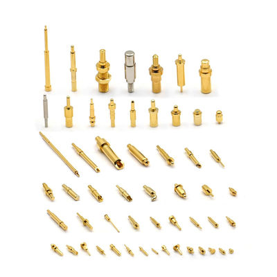 Custom Brass Pogo Pin Connector Tin Plated Spring Loaded M3 Screw Pogo Pin