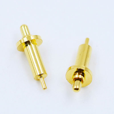 Disesuaikan 120g±20% Spring Force DC12V Kuningan Pogo Pin Untuk Melalui Hubungan Lubang