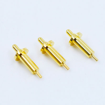Disesuaikan 120g±20% Spring Force DC12V Kuningan Pogo Pin Untuk Melalui Hubungan Lubang