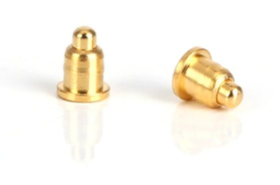 PCB Kompatibel Custom 1Pin Melalui Lubang Spring Loaded POGO Pin Connector