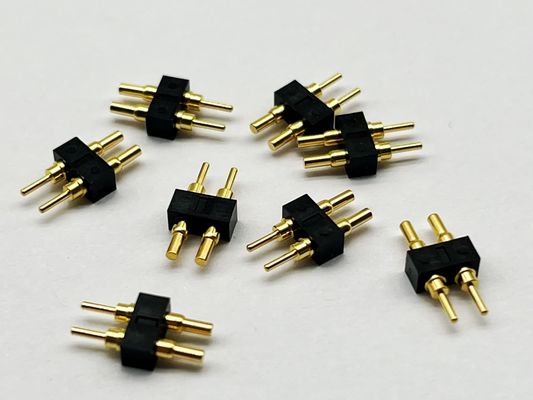 Custom 1.27mm Pitch 8Pin Spring Loaded POGO Pin Connector untuk koneksi tahan lama