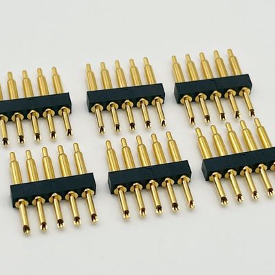 Solder Type Pogo Pin Connector 2.54mm Pitch 1x5P Pria Spring Loaded Pogo Pin