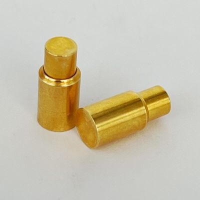 6.0mm C6801 Kuningan Pogo Pin SMT Connector Soldering Type Plated Gold Disesuaikan