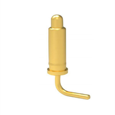 2.54mm pitch 10pin Sudut Kanan Konektor Pin Pogo Magnetik Pegas Kuningan Jantan