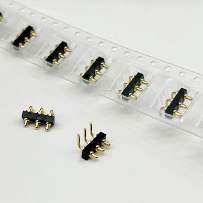 Konektor Pogo Pin khusus 2,54mm Dip Type 3pin H1.5mm untuk konektor pin pegas