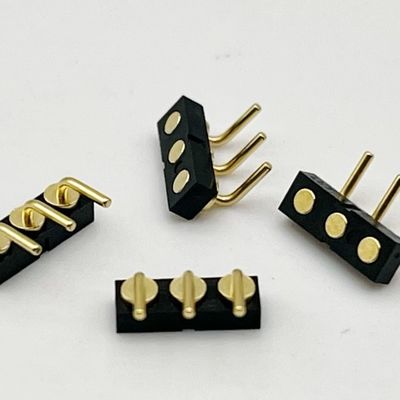 Konektor Pin Pogo Magnetik Plunger Bola Betina Isi Pegas 3p 2.54Mm
