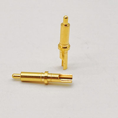 Konektor Pin Pogo dengan arus tinggi DC 12V Bahan perumahan paduan seng bermuatan pegas