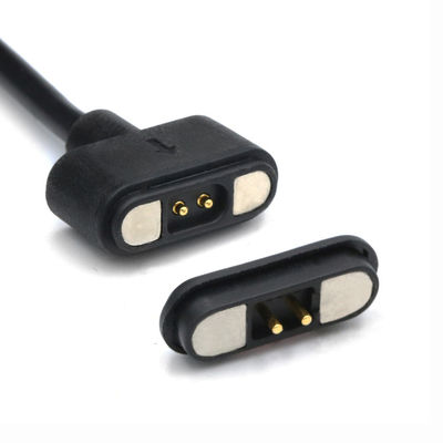 IP67 Waterproof PCB Female Pogo Pin Connector Magnetic Cable dengan Gold Flash Plating dan 50mohm Max Contact Resistance