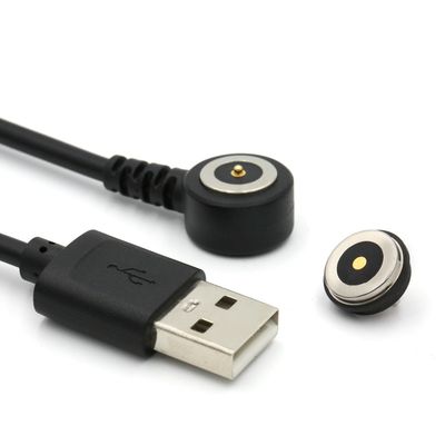 IP67 Waterproof PCB Female Pogo Pin Connector Magnetic Cable dengan Gold Flash Plating dan 50mohm Max Contact Resistance