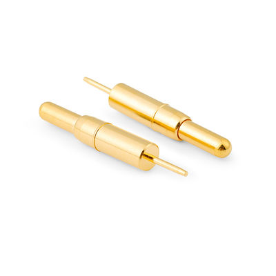 Tembaga presisi tinggi C6801 Pogo Pin Connector Spring Loaded Dip Type Gold Plated