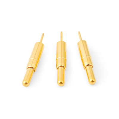 Tembaga presisi tinggi C6801 Pogo Pin Connector Spring Loaded Dip Type Gold Plated