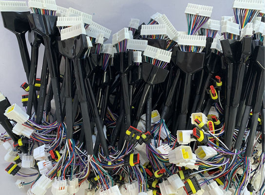 Custom Automotive Wiring Harness 24 pin Untuk 24 - 32AWG sambungan kabel