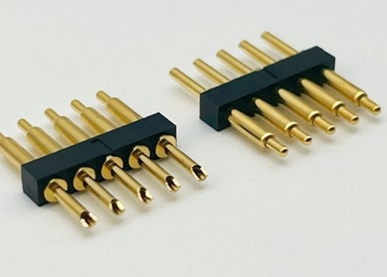 Solder Type Pogo Pin Connector 2.54mm Pitch 1x5P Pria Spring Loaded Pogo Pin