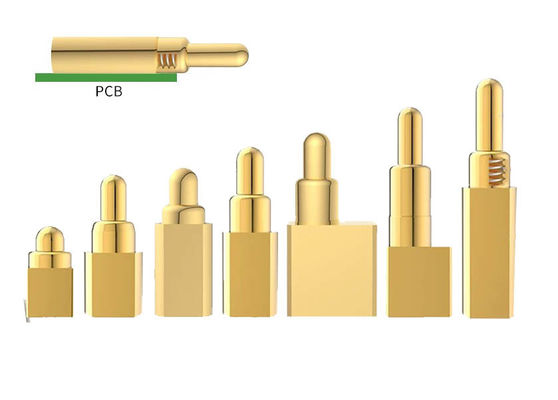 Custom Pogo Pin Side Sticker SMT Type Gold plated untuk 2.00mm Pogo Pin Connectors