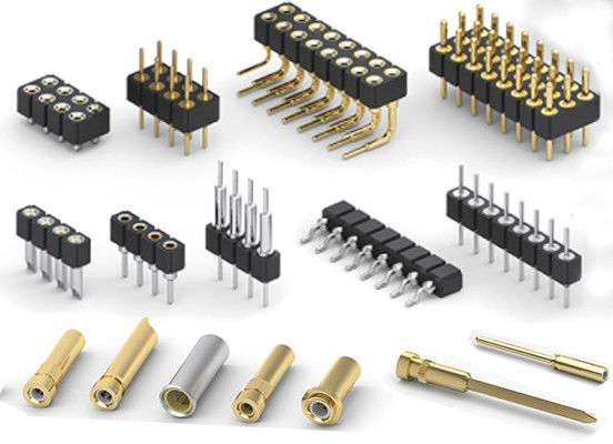 1.27mm 2.0mm 2.54mm Round Pin Header PCB Connector Mesin Pin Header SMT Tipe