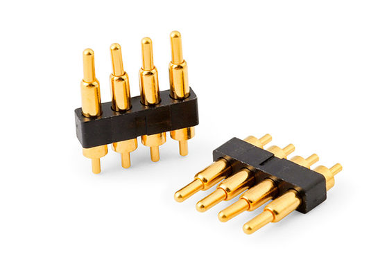 2.54mm Pitch Pogo Pin Connectors Spring Loaded H7.75mm Untuk Interkoneksi Pcb