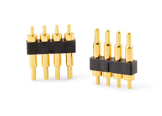 2.54mm Pitch Pogo Pin Connectors Spring Loaded H7.75mm Untuk Interkoneksi Pcb