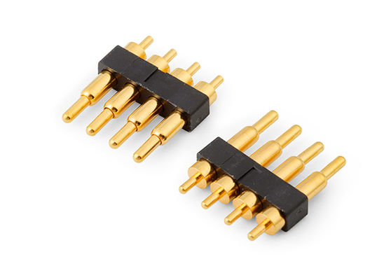 2.54mm Pitch Pogo Pin Connectors Spring Loaded H7.75mm Untuk Interkoneksi Pcb