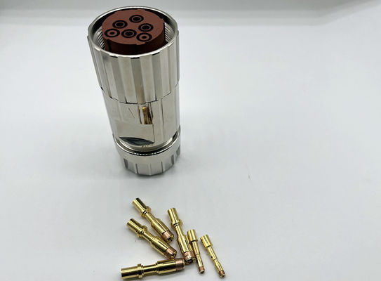 Konektor Daya M40 Bulat 6 Pin Servo Encoder Female Crimp Wire Plug