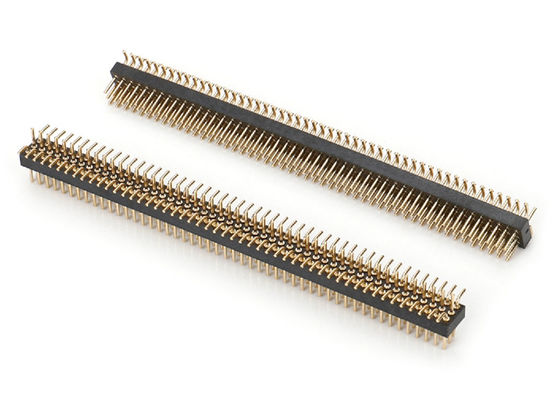 1.27mm 2.0mm 2.54mm Round Pin Header PCB Connector Mesin Pin Header SMT Tipe
