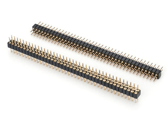2.0mm Male Round Pin Header Dual Row PCB Connector Mesin Pin Header