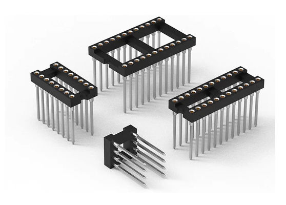 Mesin Round Pin Header SMT Tipe PCB H3.0mm 6 Pin - 64 Pin IC Socket