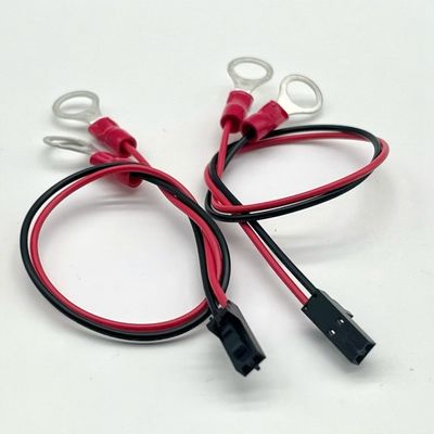 Molex 2.54mm 2P Connector Wanita ke M4 Terminal Bulat Dengan Kabel Kawat UL1007 22AWG Kabel
