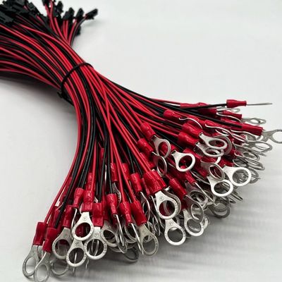 Molex 2.54mm 2P Connector Wanita ke M4 Terminal Bulat Dengan Kabel Kawat UL1007 22AWG Kabel