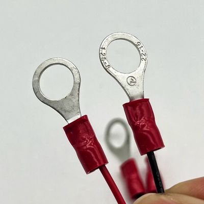 Molex 2.54mm 2P Connector Wanita ke M4 Terminal Bulat Dengan Kabel Kawat UL1007 22AWG Kabel