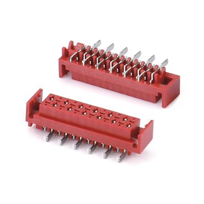 1.27mm Red IDC Socket Micro Match IDC 4/6/8/10/12/16/20/24 pin SMT Konektor Wanita