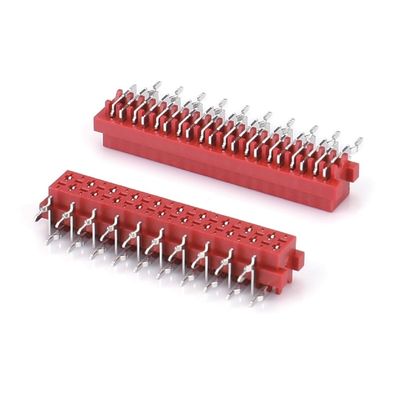 1.27mm Red IDC Socket Micro Match IDC 4/6/8/10/12/16/20/24 pin SMT Konektor Wanita