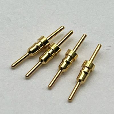 CNC Mesin kontak Pin Kuningan Fitting Kuningan Plug Pin Listrik Bundar Pin 10,0mm