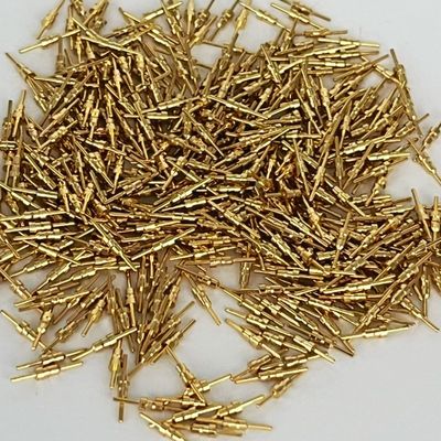 CNC Mesin kontak Pin Kuningan Fitting Kuningan Plug Pin Listrik Bundar Pin 10,0mm
