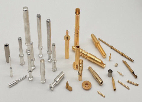 CNC Mesin kontak Pin Kuningan Fitting Kuningan Plug Pin Listrik Bundar Pin 10,0mm