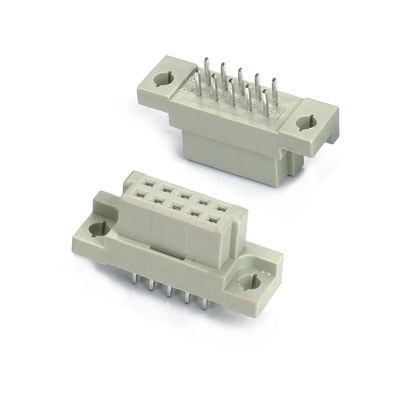 DIN 41612 Konektor 2 Baris 10 Pin Pin Wanita Langsung Melalui Lubang 2x5 Pitch 2.54mm DIP