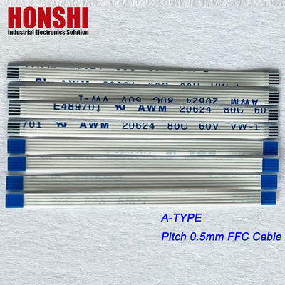 Ffc Flat Cable Custom Awm 20624 80c 60v Vw-1 4 6 8 12 15 22 32 40 68 Kabel Pin Ffc Fpc