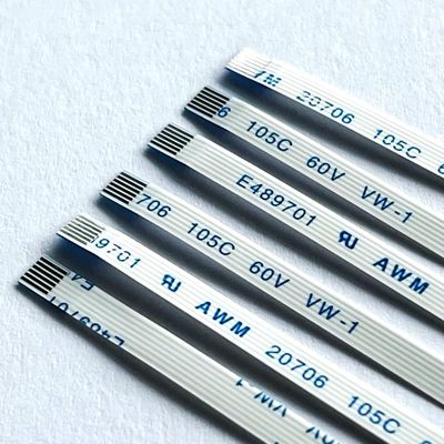 6 Pin FFC Flat Cable Custom Awm 20706 105c 60v Vw-1 0.5mm Pitch 8 10 64P FFC FPC Kabel