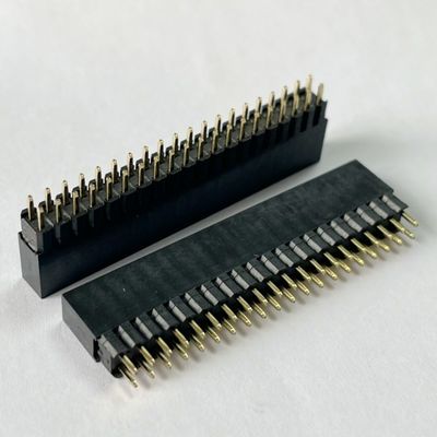 2.54mm Pitch Dual Row H8.5mm Papan ke Papan Konektor Konektor Header Pin Wanita