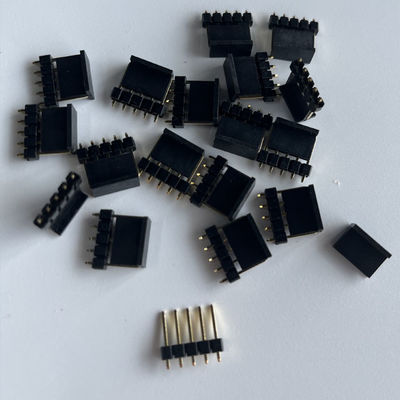 2.54mm Pitch Pin Header Connector 5 Pin Langsung Dengan Cap Board To Board Connector