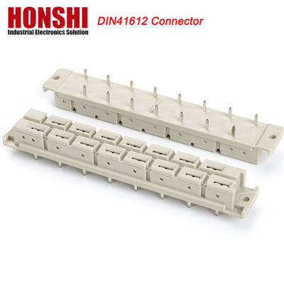 5.08mm DIN 41612 Konektor 2 Baris 15P Wanita Jenis Daya PCB Vertikal Wanita 7 + 8 P 15Pin