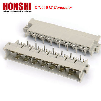 5.08mm DIN 41612 Konektor 2 Baris 15P Wanita Jenis Daya PCB Vertikal Wanita 7 + 8 P 15Pin