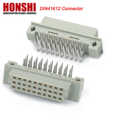 PCB Pria Pencet Pin DIN 41612 Konektor, 21pin lurus 3 baris PCB Eurocard Konektor