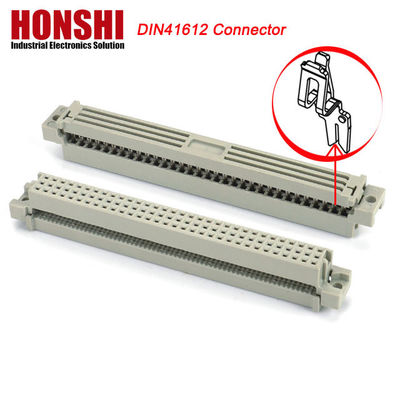 2.54mm Euro DIN 41612 Konektor Wanita IDC Tipe 3 baris 64P 96P Konektor untuk papan PCB