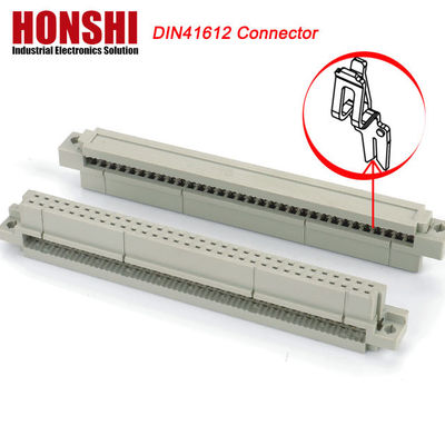 2.54mm Euro DIN 41612 Konektor Wanita IDC Tipe 3 baris 64P 96P Konektor untuk papan PCB