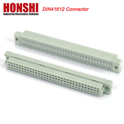 2.54mm Euro DIN 41612 Konektor Wanita IDC Tipe 3 baris 64P 96P Konektor untuk papan PCB