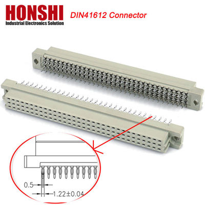 2.54mm Euro DIN 41612 Konektor Wanita IDC Tipe 3 baris 64P 96P Konektor untuk papan PCB