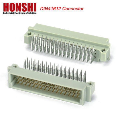 Euro Din 41612 Konektor 3 Baris Plug Header Pria Konektor Eurocard 48 Pin Sudut Kanan