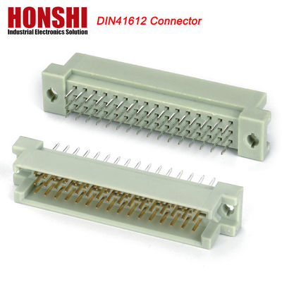 Euro Din 41612 Konektor 3 Baris Plug Header Pria Konektor Eurocard 48 Pin Sudut Kanan