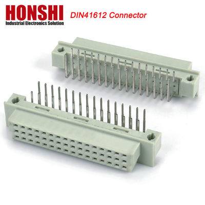 Euro Din 41612 Konektor 3 Baris Plug Header Pria Konektor Eurocard 48 Pin Sudut Kanan