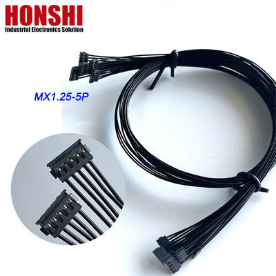 Double Ended 5P MX1.2 Battery Cable MOLEX 78172 Terminal Wire Harness Assembly hitam